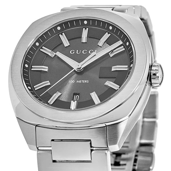 Gucci Men’s Swiss Made Quartz | Stainless Steel | Black Dial 40mm | Watch YA142301
