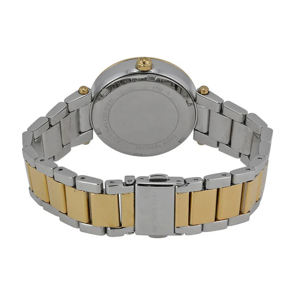 Michael Kors Women’s Quartz Stainless Steel Silver Dial 33mm Watch MK6055