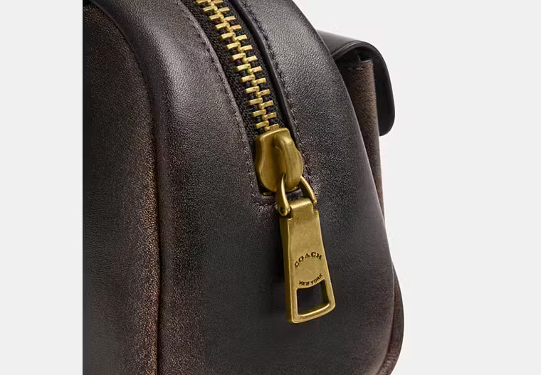 Coach Twin Turnlock Bag 20 In Loved Leather