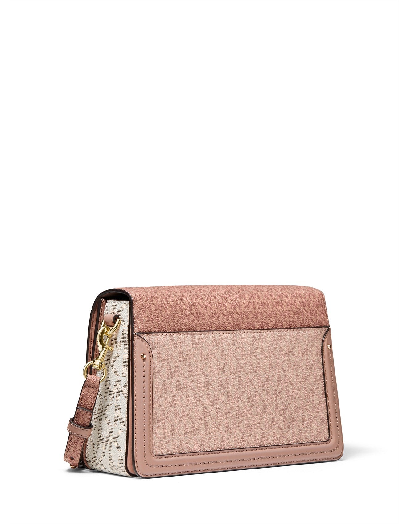 Michael Kors Jessie Medium Two-Tone Logo Shoulder Bag