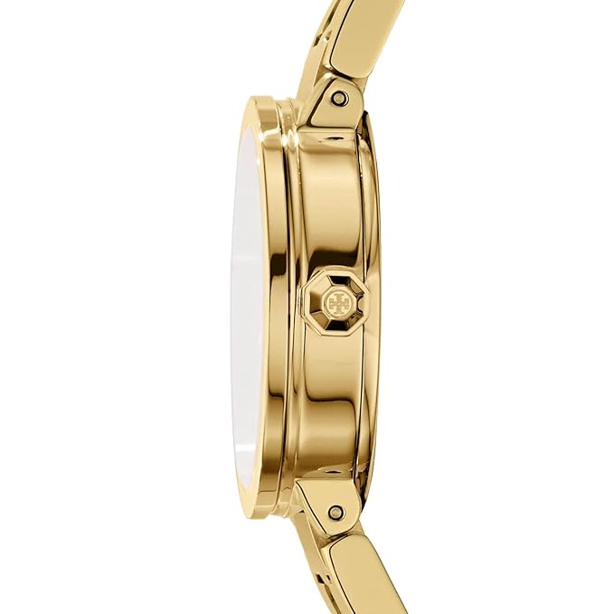 Tory Burch Women's Reva Gold-Tone Stainless Steel Bracelet Watch TBW4025