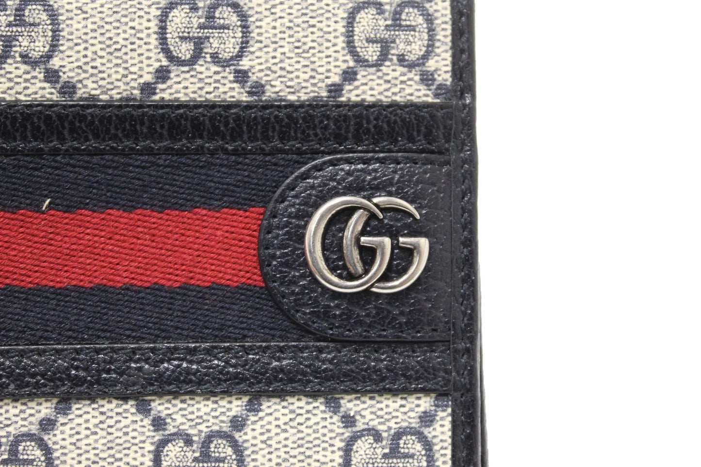 Gucci GG Supreme Monogram Web Mens Ophidia Bi-Fold Wallet