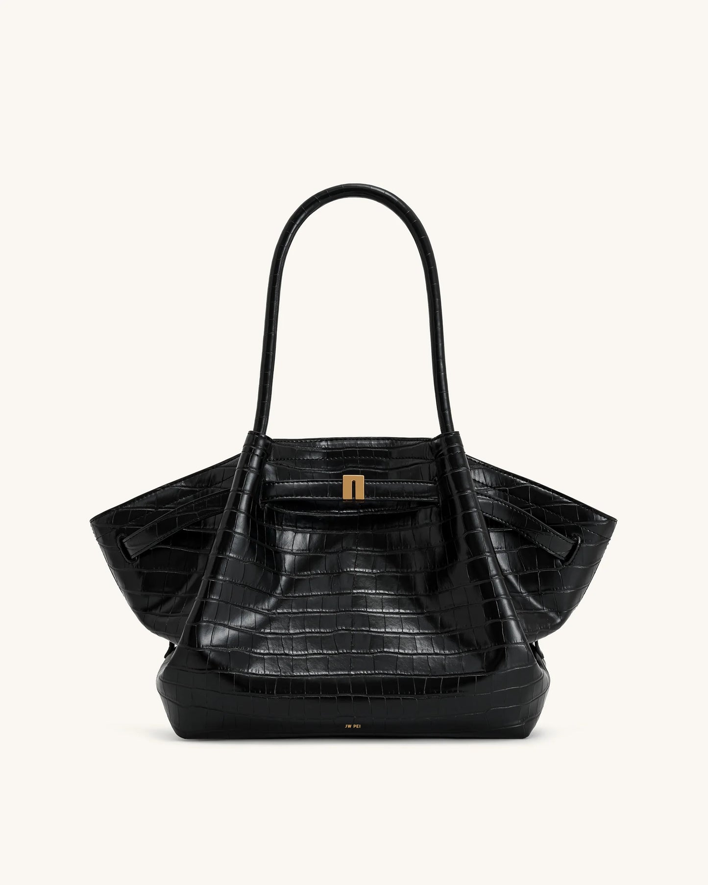 Jw Pei Hana Medium Tote Bag - Black Croc