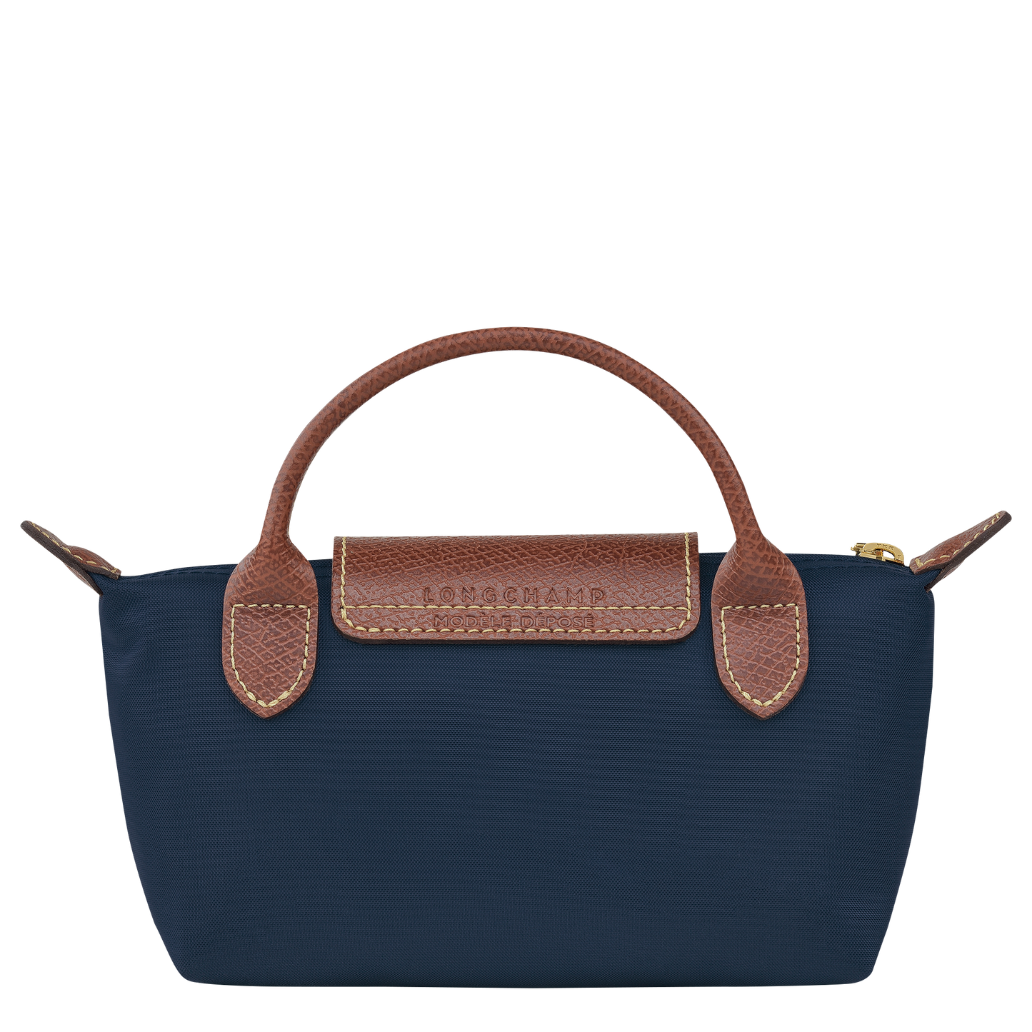 Le Pliage Original Pouch with handle Navy - Recycled canvas
