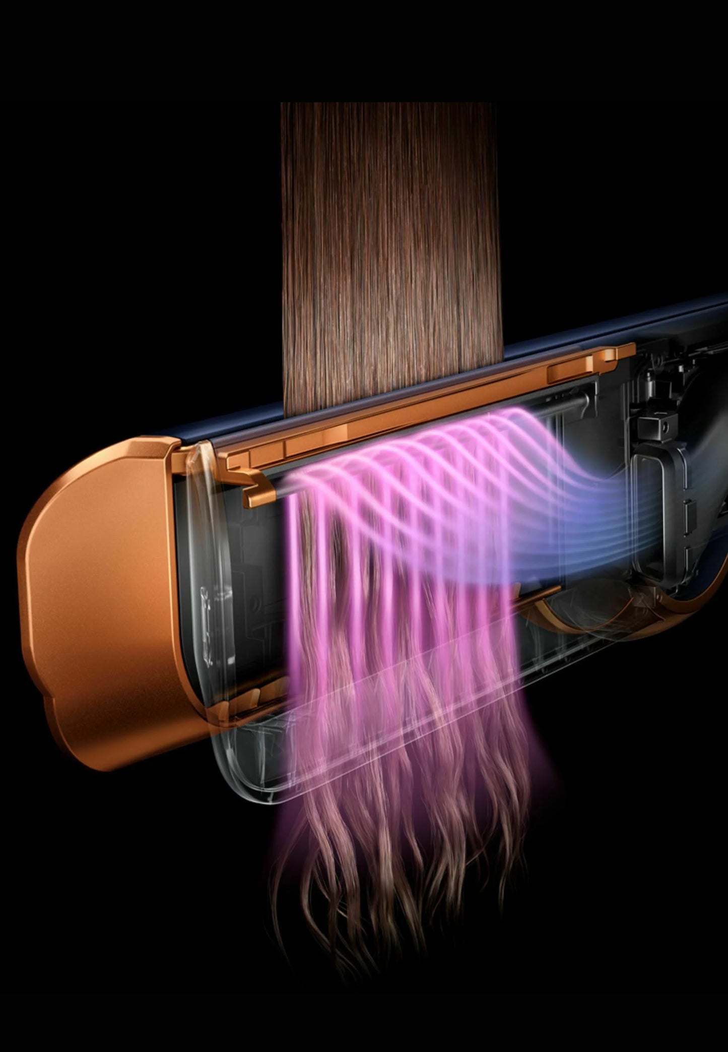 Dyson AIRSTRAIT- Hair straightener - prussian blue & rich copper