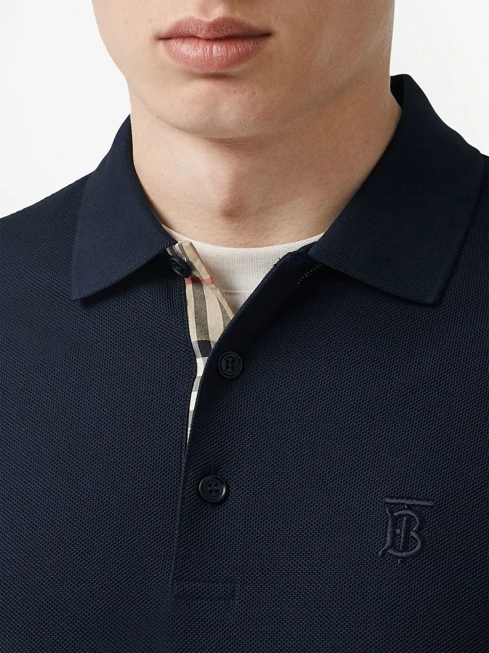 Burberry logo-embroidered polo shirt