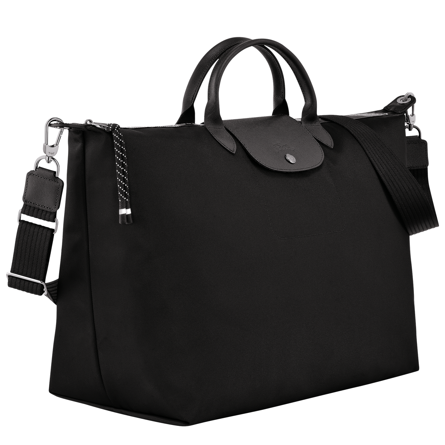 Long Champ Le Pliage Energy L Travel bag Black - Recycled canvas