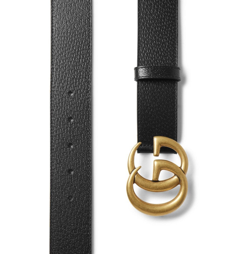 Gucci - 4cm Black Full-Grain Leather Belt - Black