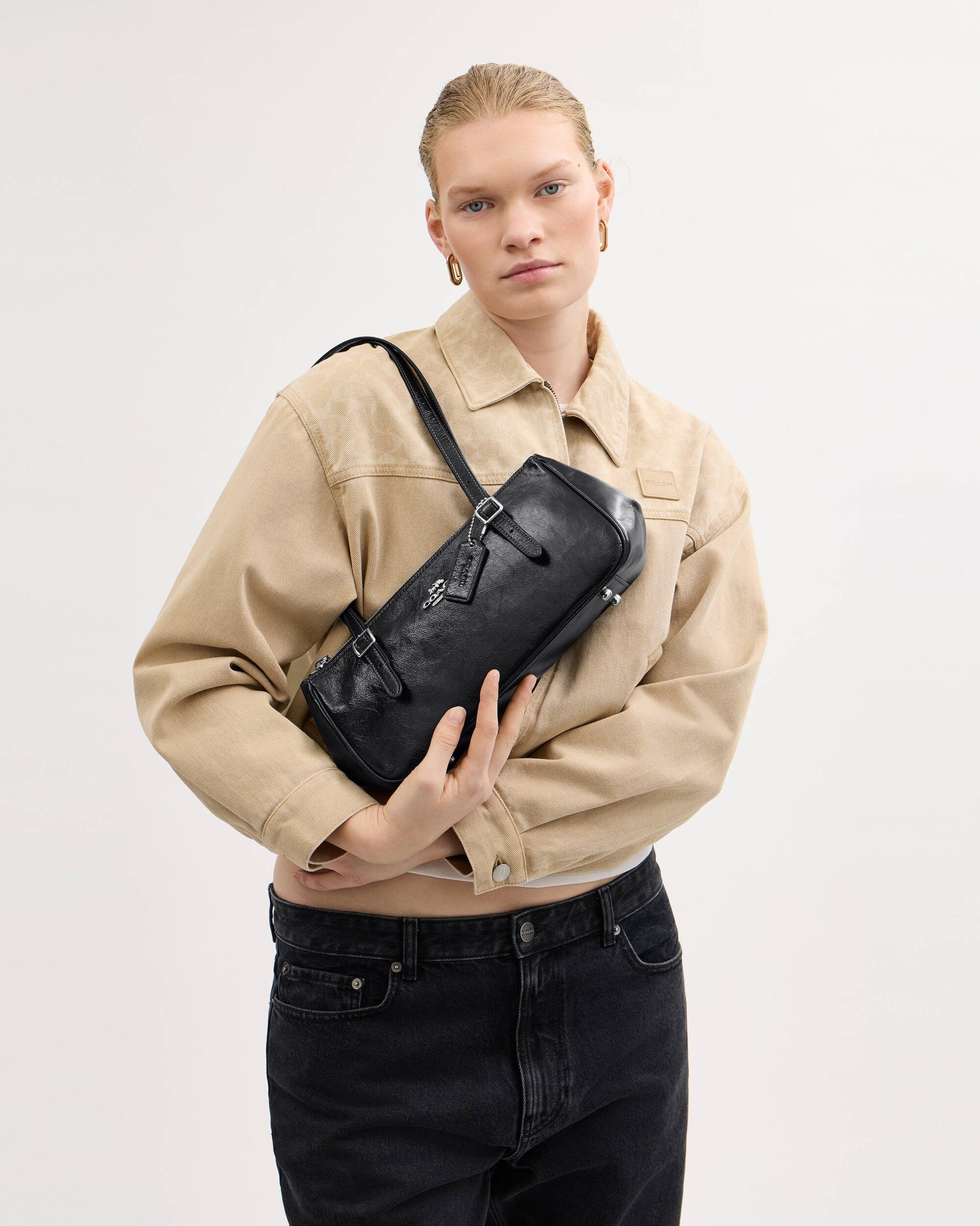 Coach Asher Shoulder Bag in Black