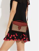 Coach Tabby Glovetanned Leather Box Crossbody Canvas Bag