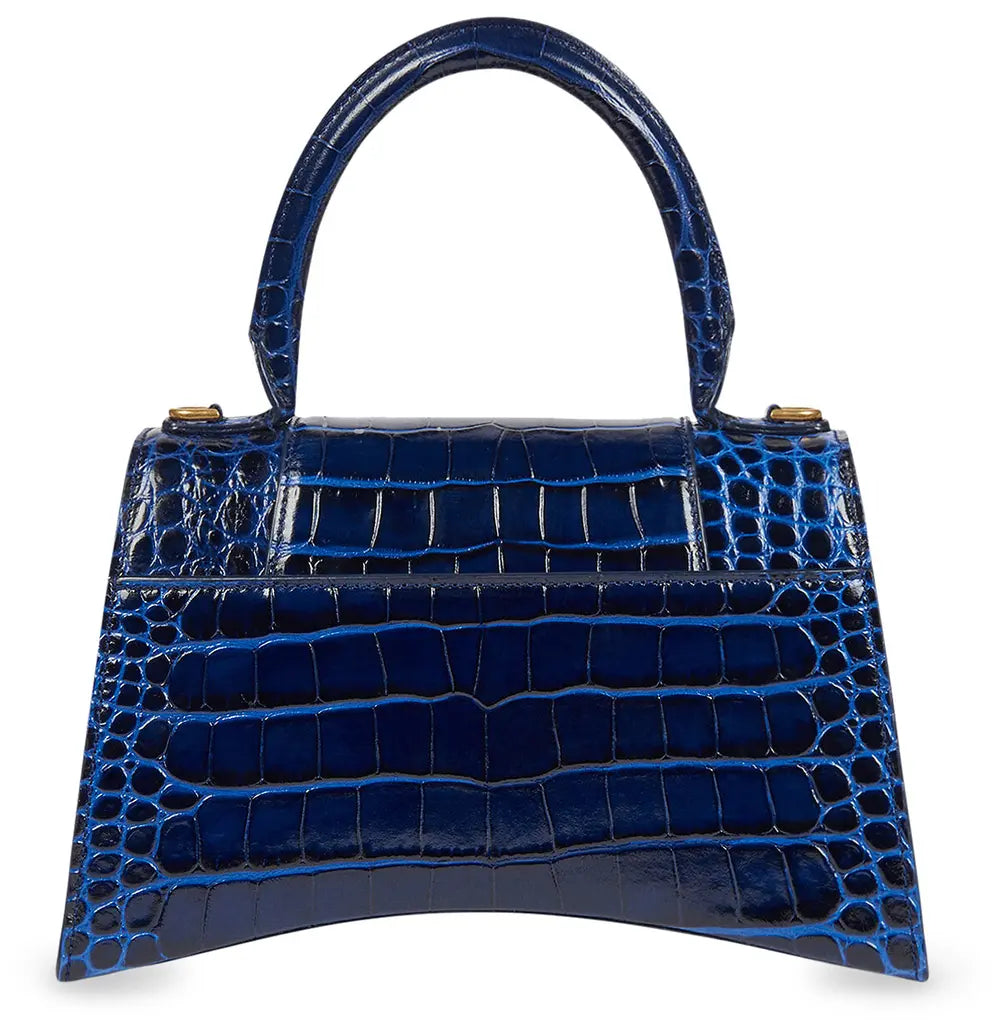 Balenciaga Hourglass Small Top Handle Bag in Blue