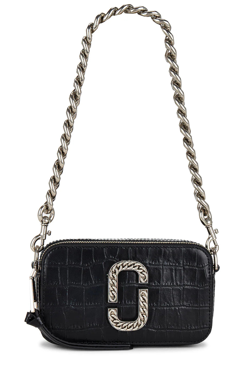 Marc Jacob The Croc Embossed Snapshot in Black
