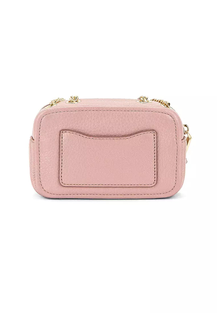 Marc Jacob The Glam Shot Leather Crossbody Adobe Rose