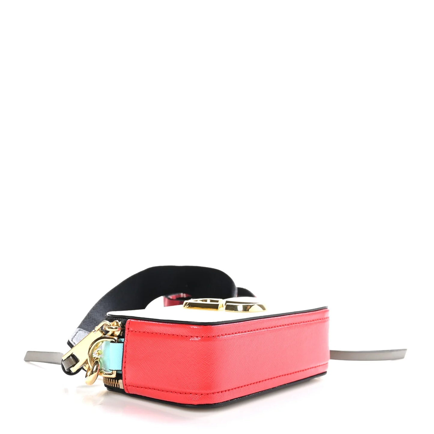 Marc Jacob Saffiano Small Snapshot Camera Bag Porcelain Multi