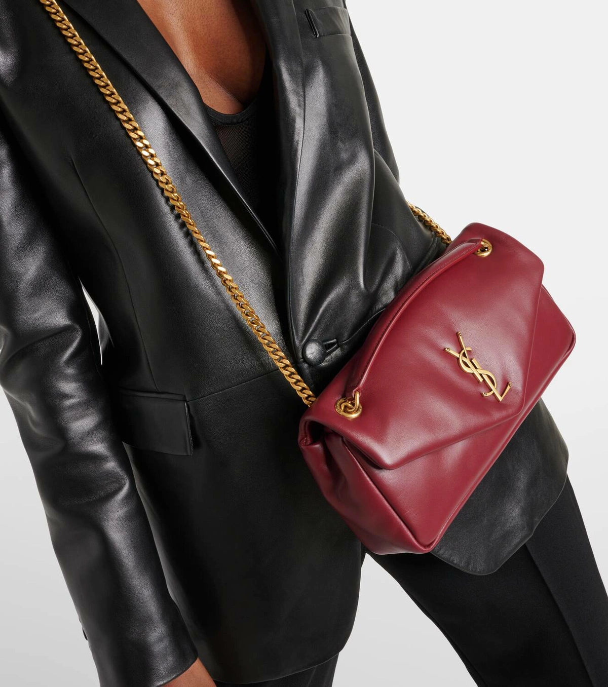 YSl Saint Laurent Calypso Medium leather shoulder bag