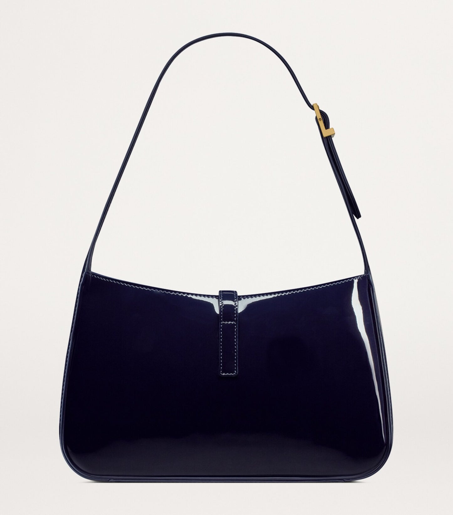 YSL Saint Laurent Patent Leather 5 to 7 Shoulder Bag in Blue