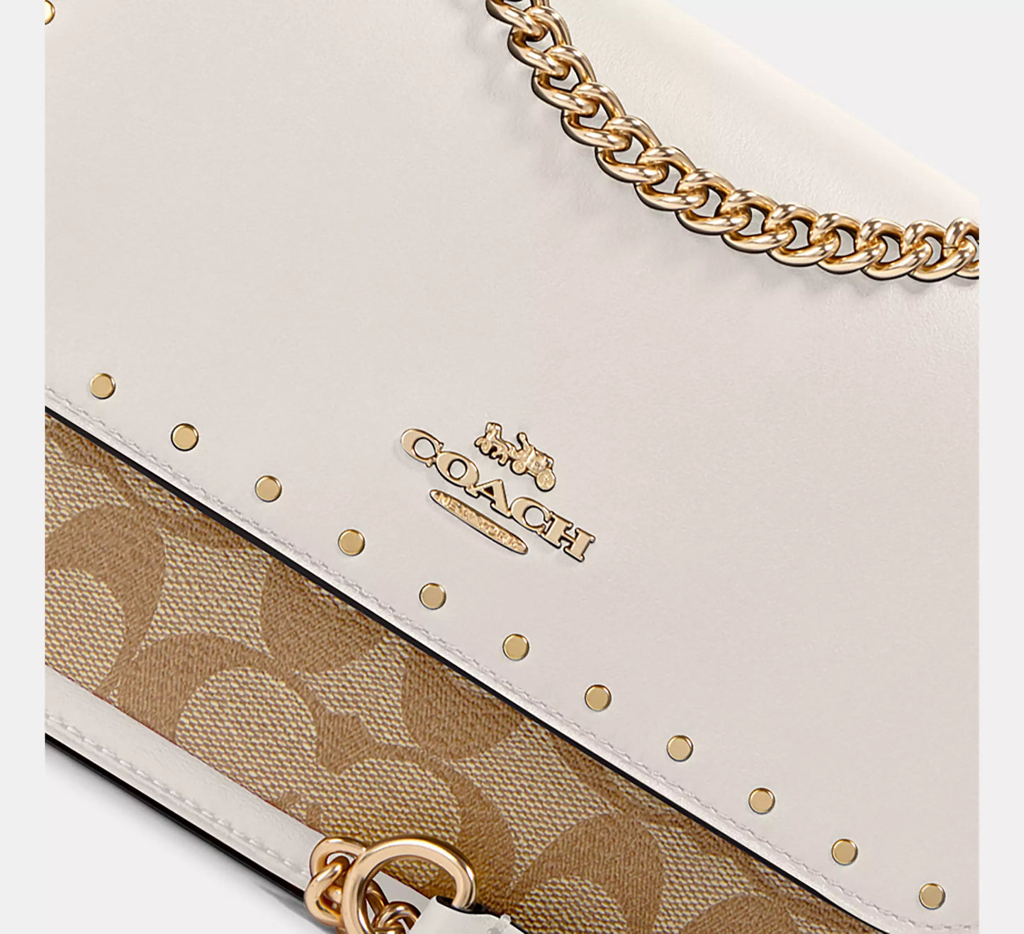 Klare Crossbody Bag In Signature Canvas With Rivets