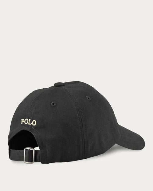 Polo Ralph Lauren Cotton Chino Baseball Cap in Black