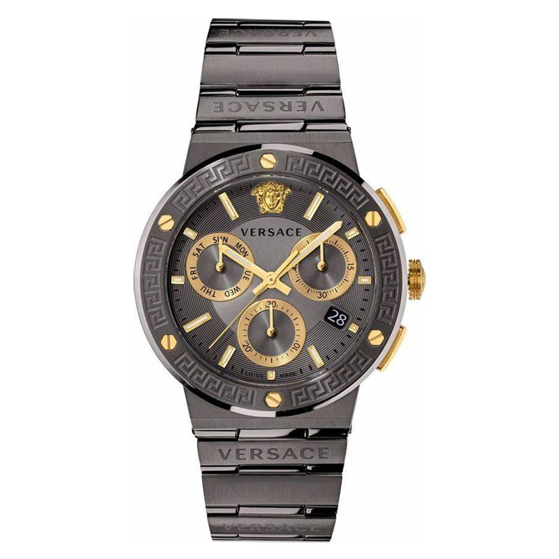 Versace Men’s Quartz Swiss Made Grey | Stainless Steel Grey| Dial 43mm Watch | VEZ900521