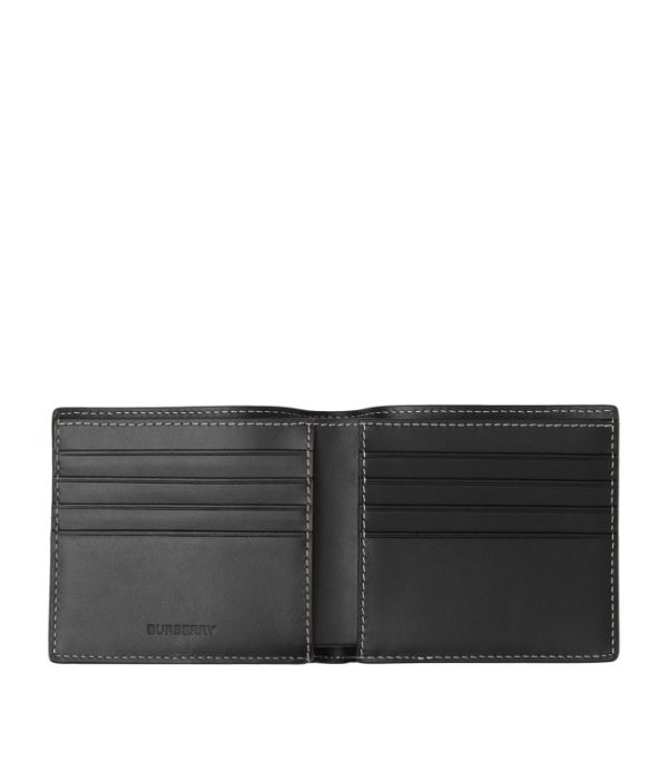 BURBERRY E-Canvas Check Bifold Wallet