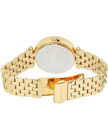 Michael Kors Women’s Quartz Stainless Steel Black Dial 37mm Watch MK3738