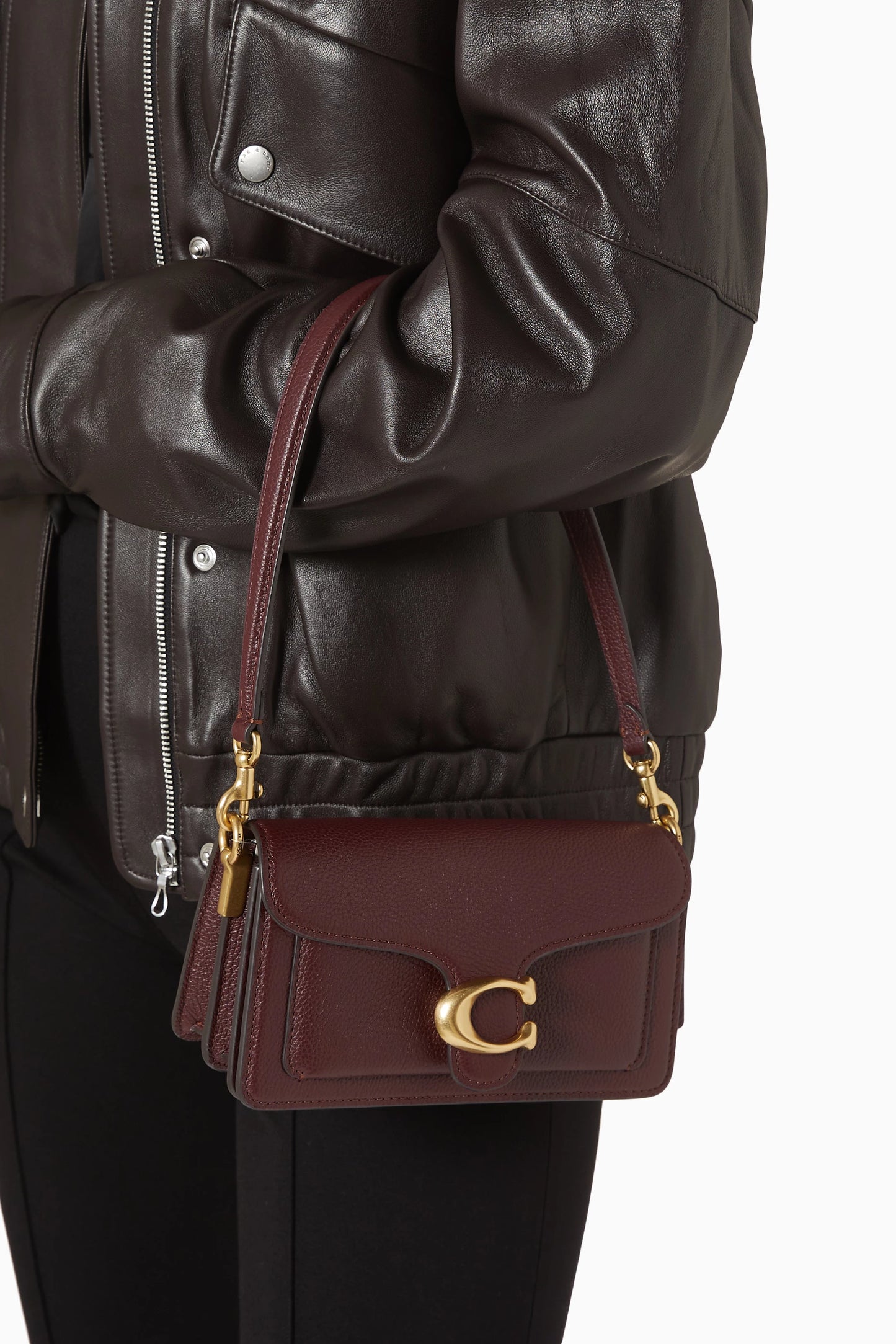 Tabby Shoulder Bag 20 in BURGUNDY