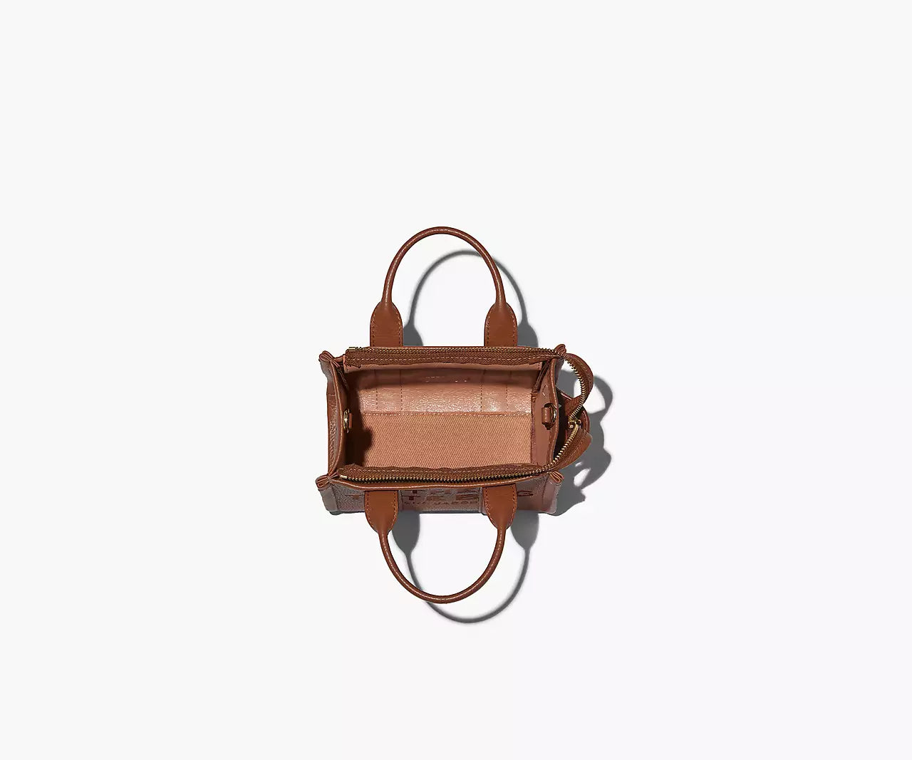 MARC JACOBS THE LEATHER MINI TOTE BAG (ARGAN OIL)