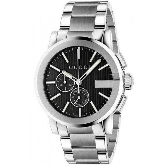 Gucci Men’s Swiss Made Quartz | Stainless Steel Silver | Dial 44mm | Watch YA101204