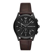 Emporio Armani Chronograph Brown Leather Watch | AR11549 | 42mm |