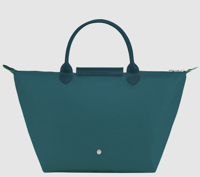 Long Champ Le Pliage Green Medium Handbag Peacock