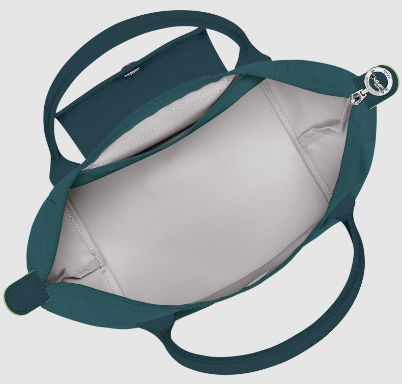 Long Champ Le Pliage Green Medium Handbag Peacock