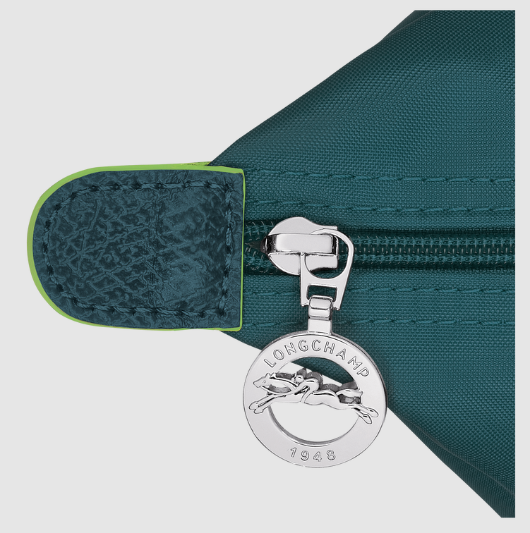 Long Champ Le Pliage Green Medium Handbag Peacock