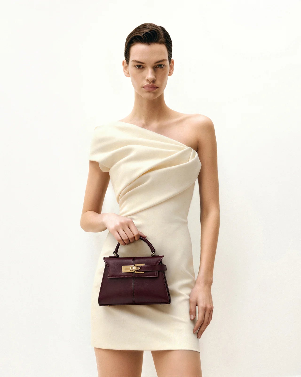 JW PEI Elise Top Handle Bag - Deep Burgundy