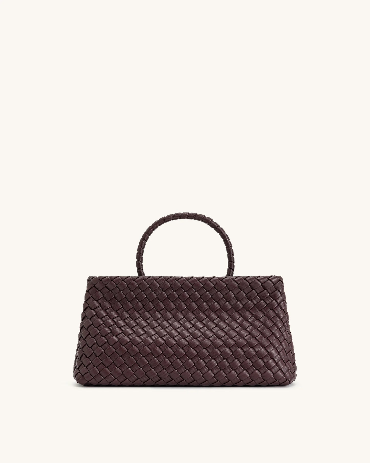 JW PEI Elora Woven Tote Bag - Deep Burgundy