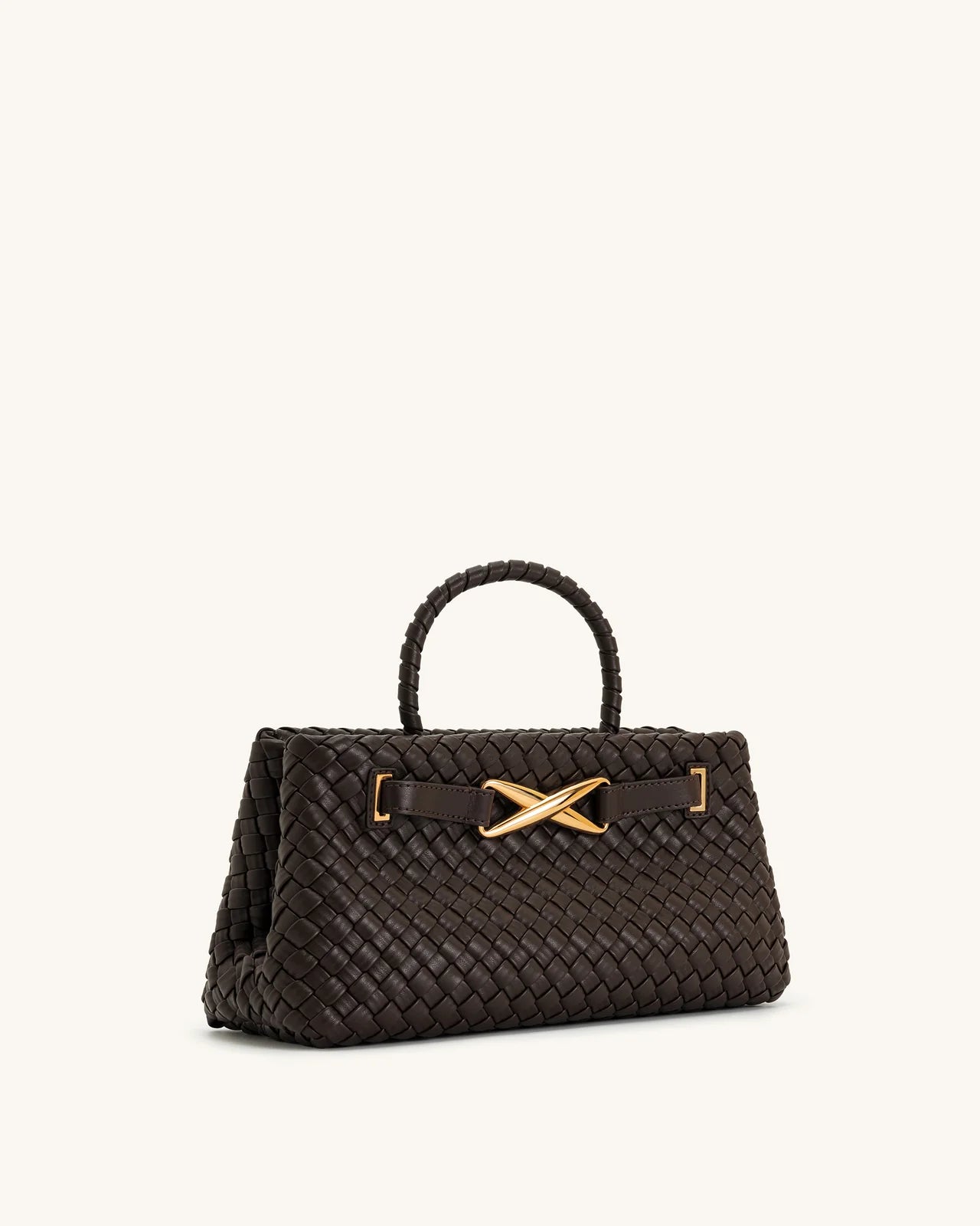 JW PEI Elora Woven Tote Bag - Dark Brown