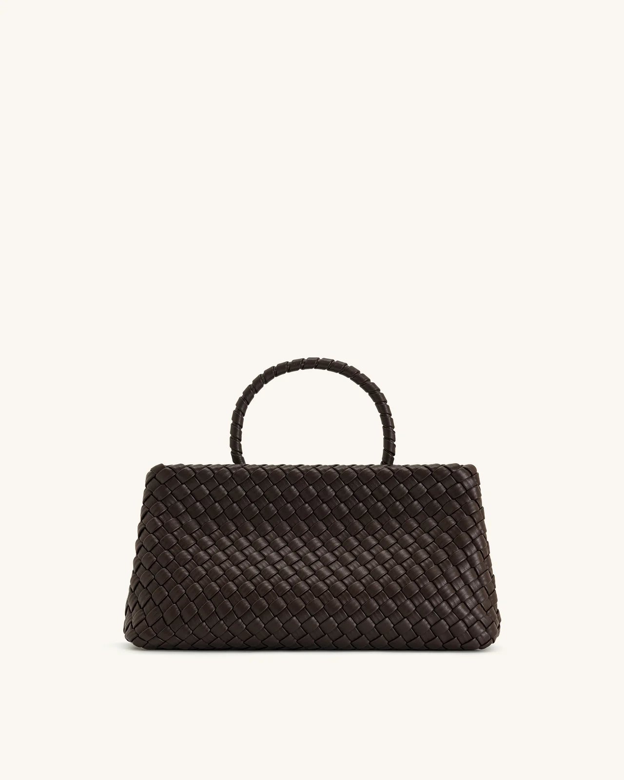 JW PEI Elora Woven Tote Bag - Dark Brown