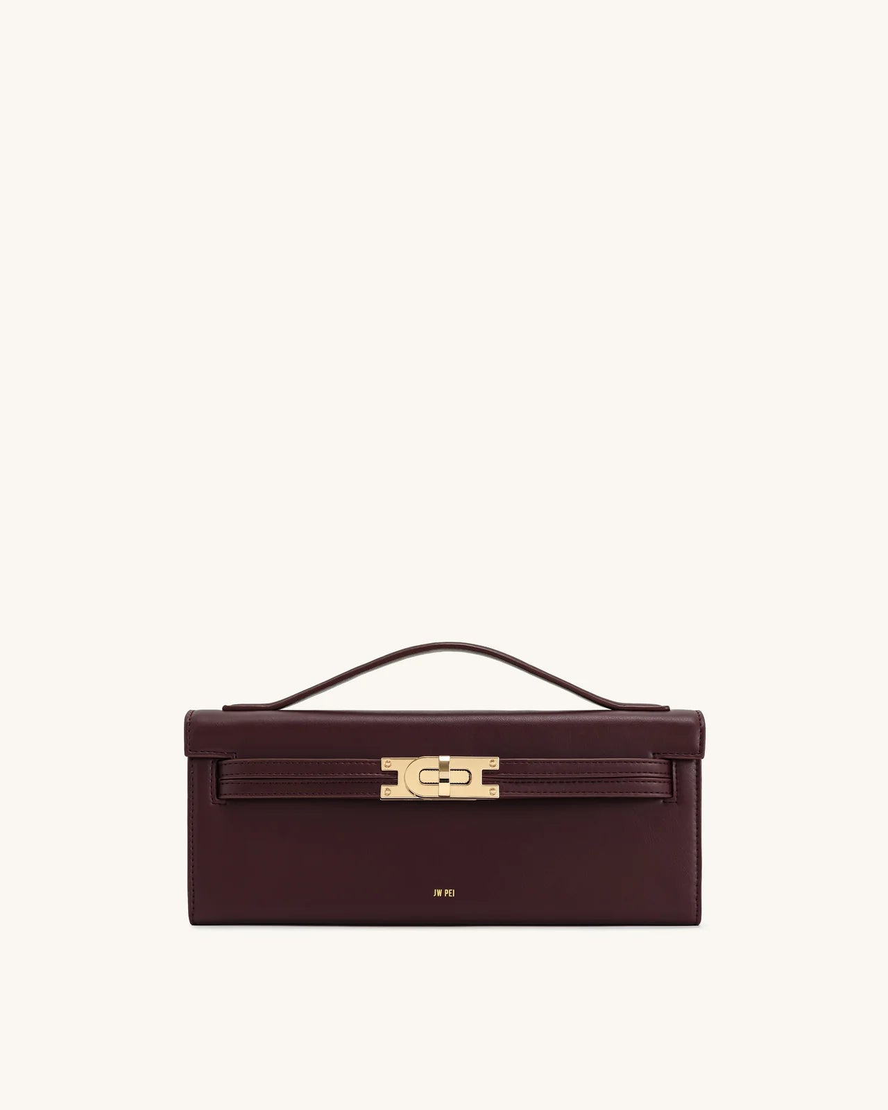 JW PEI Bria Structured Top Handle Bag - Deep Burgundy