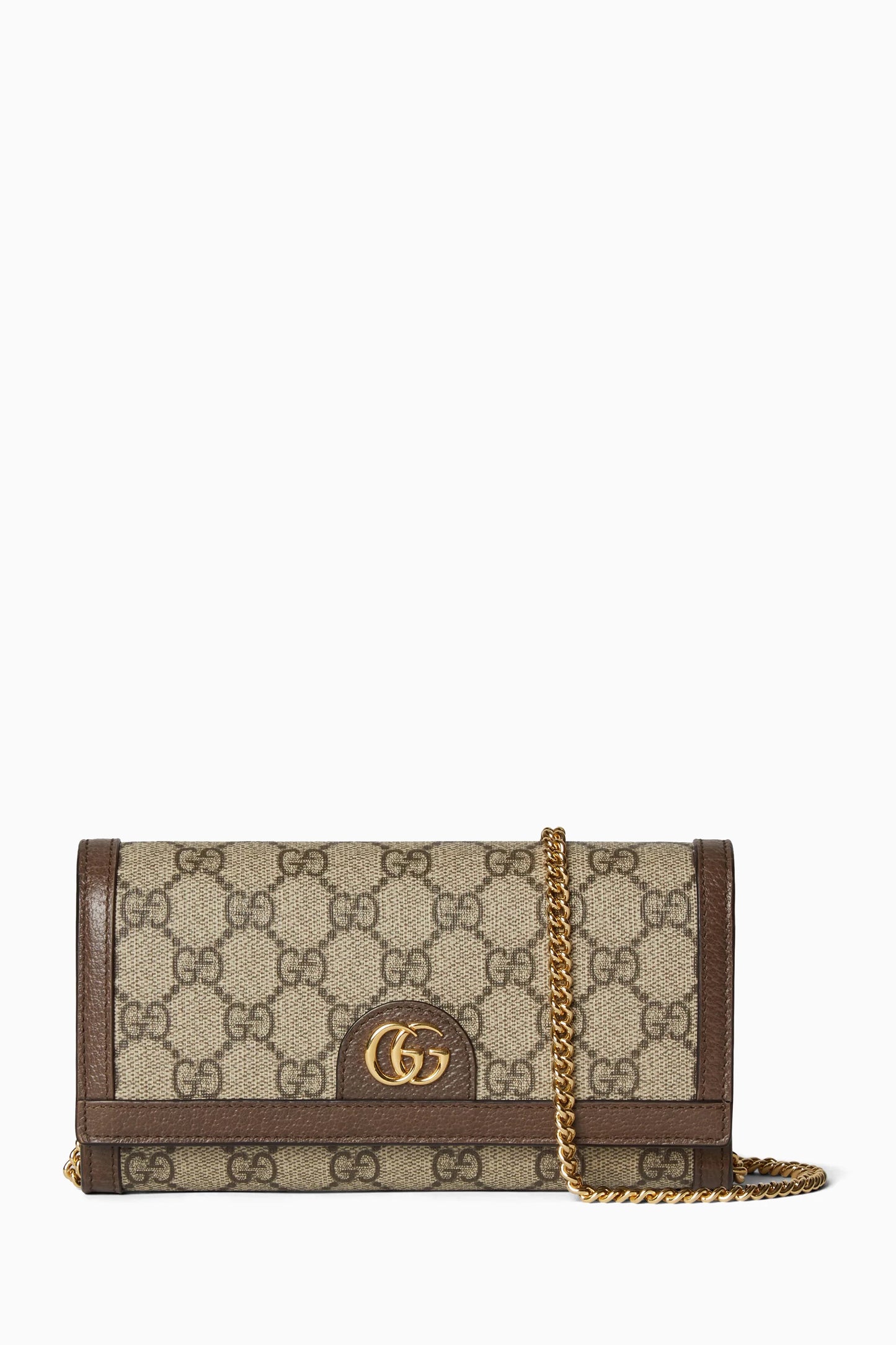 GUCCI Ophidia Chain Wallet in Supreme Canvas