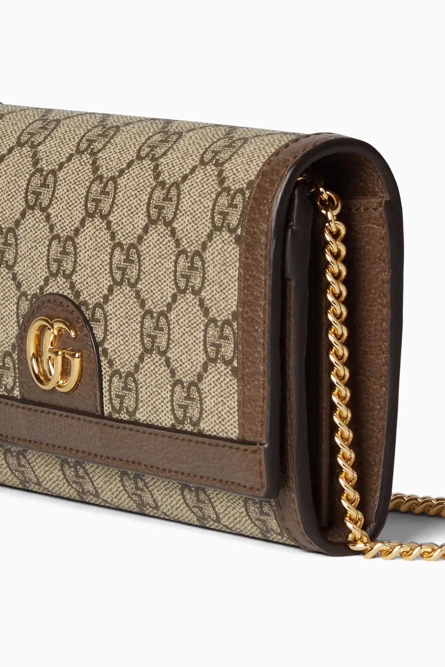 GUCCI Ophidia Chain Wallet in Supreme Canvas
