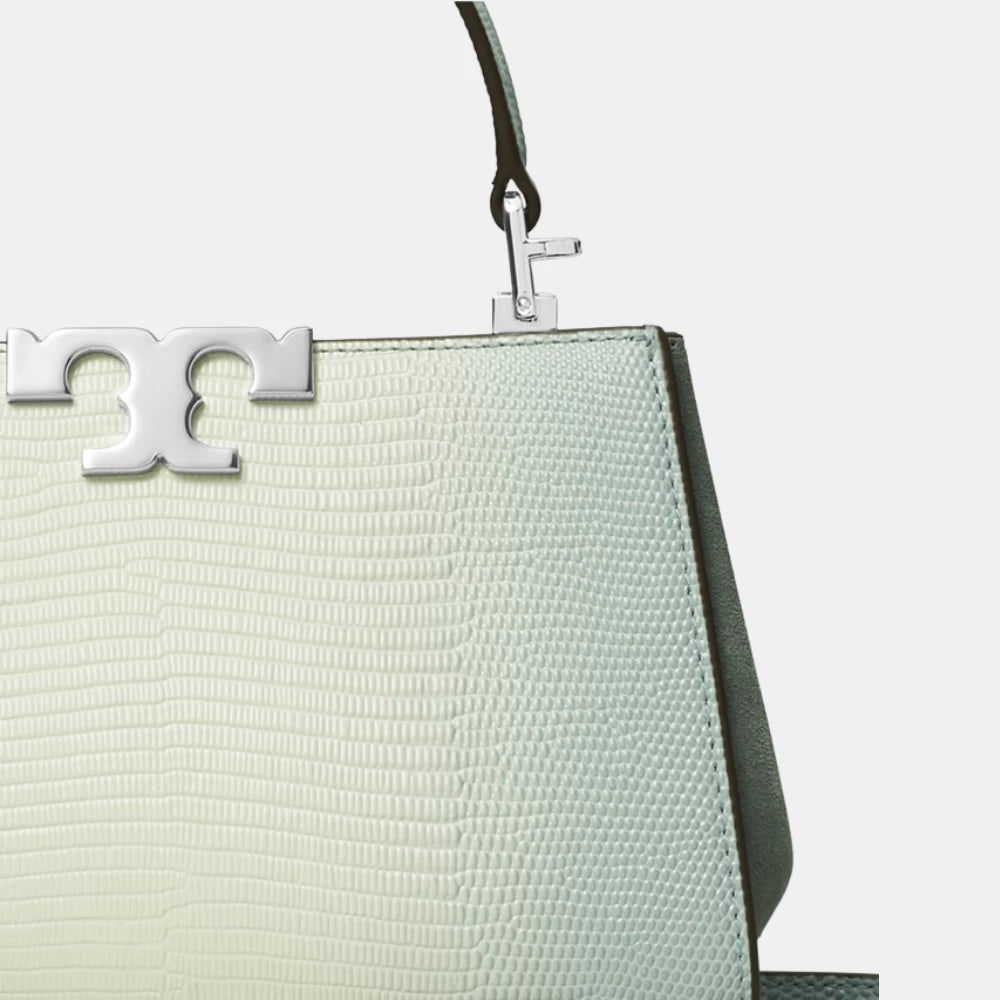 TORY BURCH MINI ELEANOR SNAKE-EMBOSSED SATCHEL