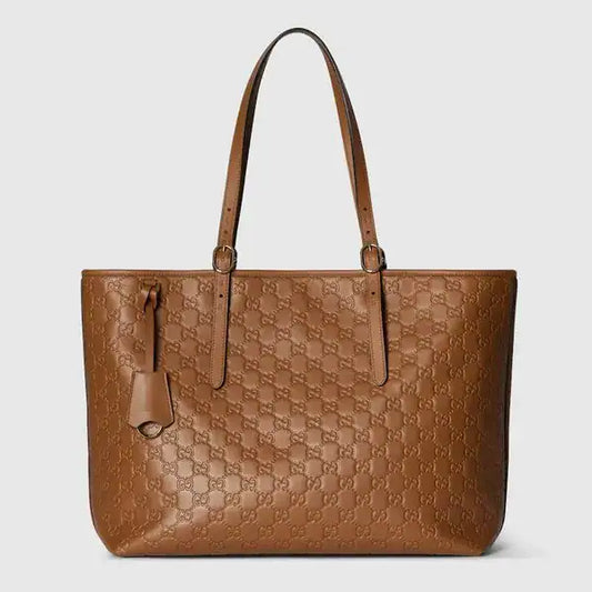 GUCCI gg emblem large tote bag