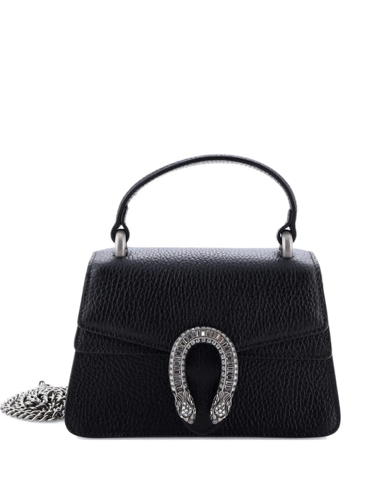 GUCCI Dionysus Top Handle Bag Leather with Crystals Mini satchel