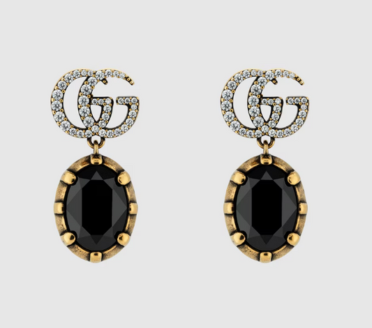 GUCCI GG Marmont crystal earrings