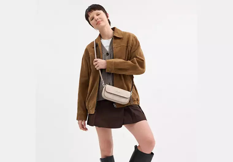 Coach Hailey Flap Bag In Signature Canvas