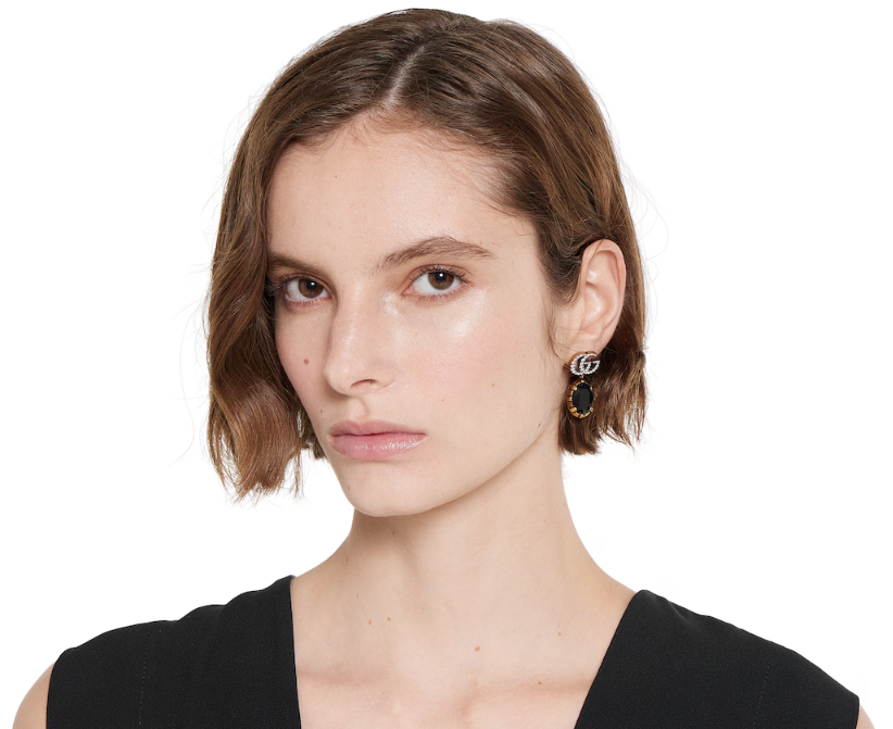GUCCI GG Marmont crystal earrings