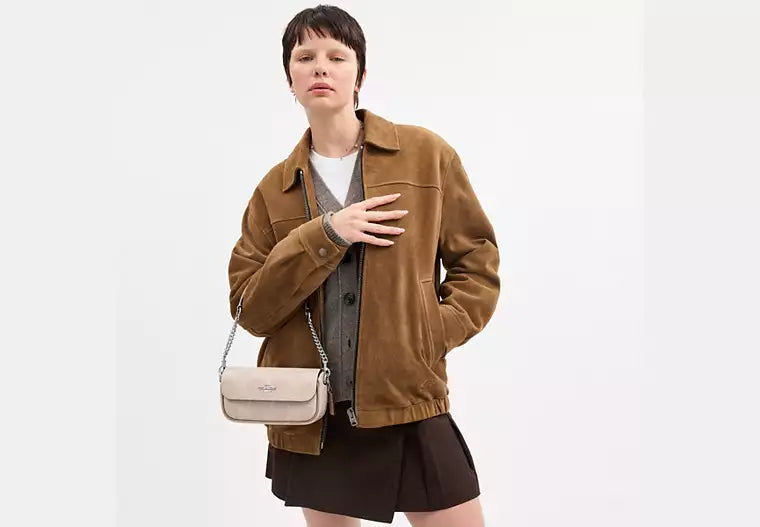 Coach Hailey Flap Bag In Signature Canvas