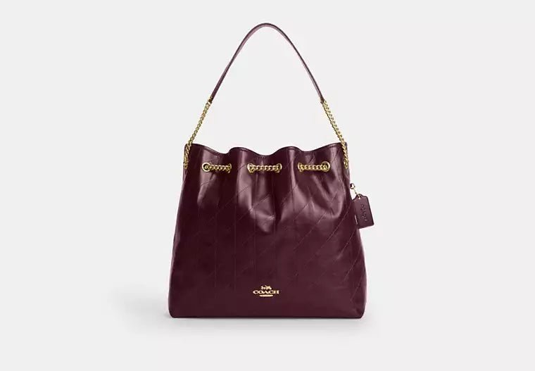 Coach Evelyn Large Shoulder Bag With Quilting