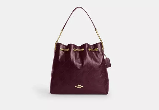 Coach Evelyn Large Shoulder Bag With Quilting
