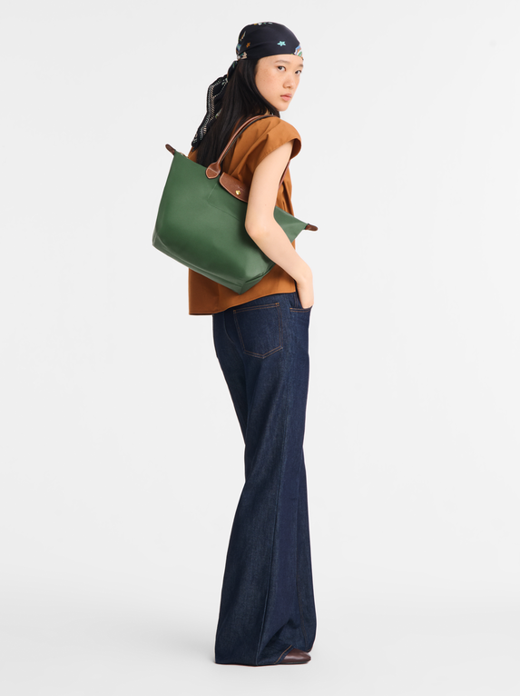 Long Champ Le Pliage Original Medium Tote bag British Green