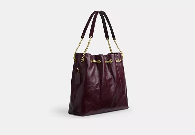 Coach Evelyn Large Shoulder Bag With Quilting